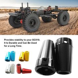 AIXXCUVQ 2pieces Aluminum Alloy Rear Hub Carrier for AXIAL SCX10 Exquisite Workmanship Aluminum Alloy Rear Hub Carrier for AXIAL, red