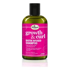 Difeel Growth & Curl Shampoo Para Crecimiento Cabello Rizado