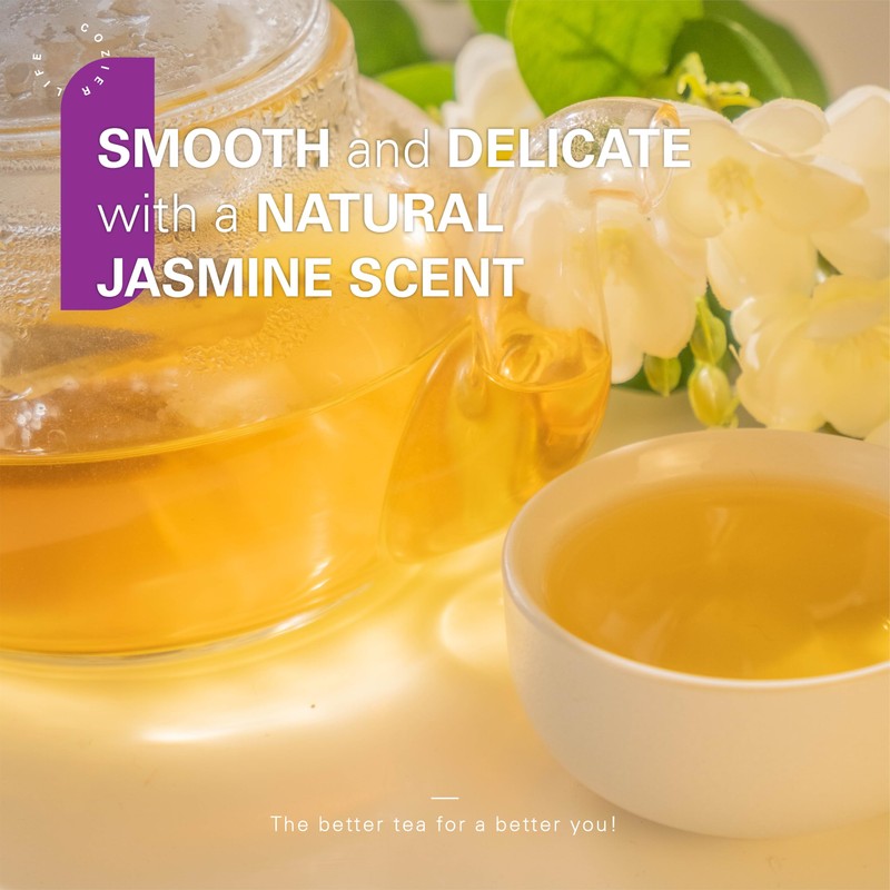 WT WEETEE Organic Jasmine Green Tea Bags, Organic Jasmine Scented