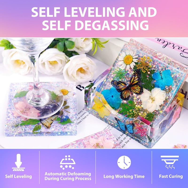 Pnente Artist-Grade Epoxy Resin – Self-Leveling, Zero Bubbles & 5-Year