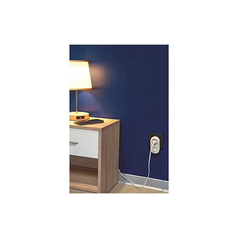 UNITEC 47535 Adaptor Plug with Dimmer, Socket Dimmer for Bulbs