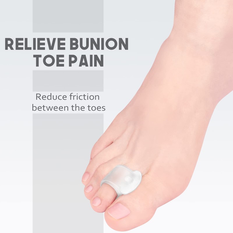 MHSY Gel Toe Separators for Overlapping Toes, 4PCS Bunion Correctors