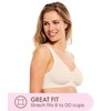 Carole Martin Full-Freedom Front Closure Wireless Cotton Bra-42 Beige
