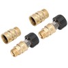 8pcs Pressure Washer Adapter Set Quick Coupler Fittings Metal Quick