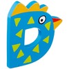"crazy bird" Wooden Letter D 7 cm