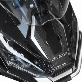 labelbike - 3D Sticker for Motorcycle Protection and Decoration Front Resin for the Mouth of the Scooter Compatible with Zontes 368 G 2025 - Carbon Colour