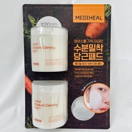 Mediheal 메디힐 당근 패드 수분 진정 60매 2입 메디힐 토너 패드 앰플 Mediheal Carrot Pad Hydrating Soothing 60ea 2ea Mediheal Toner Pad Ampoule