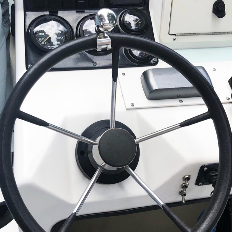 316 Stainless Steel Boat Steering Wheel Knob, Manoeuvring Knob, Spinner