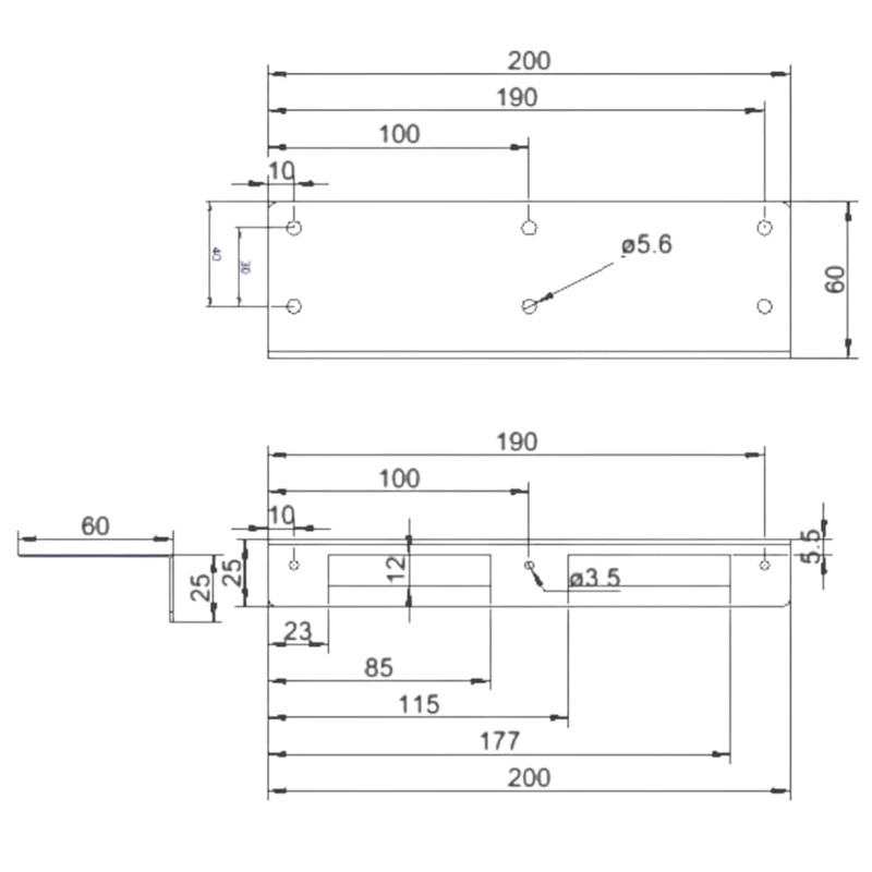 Stainless Steel Safety Strike Plate for Front Doors, Room Doors