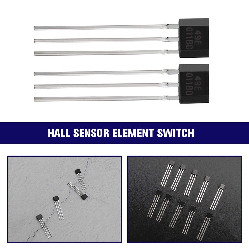 EMSea 20Pcs 49E TO-92 Linear Hall Effect Sensors 3 Pins