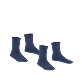 ESPRIT Kids Foot Logo 2-Pack socks, 2 pairs, UK size 9-11.5 (EU 27-30), Blue, cotton mix - Skin friendly cotton, reinforced stress zones, goes with every look