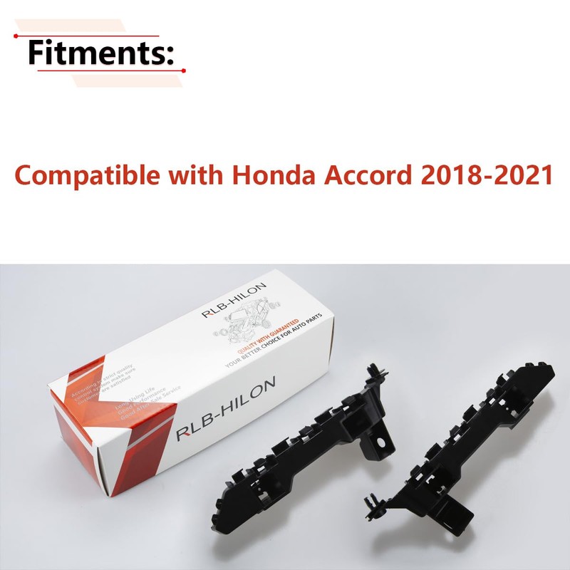 RLB-HILON Front Bumper Bracket Compatible with Honda Accord 2018 2019