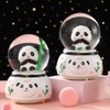 Panda Snow Globe, caja de música de 80 mm para