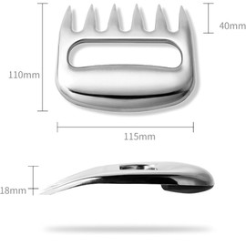 Cozioz Stainless Steel Meat Claws for Pulled Pork | Durable Meat Slicer and Shredder Tool for Grilling