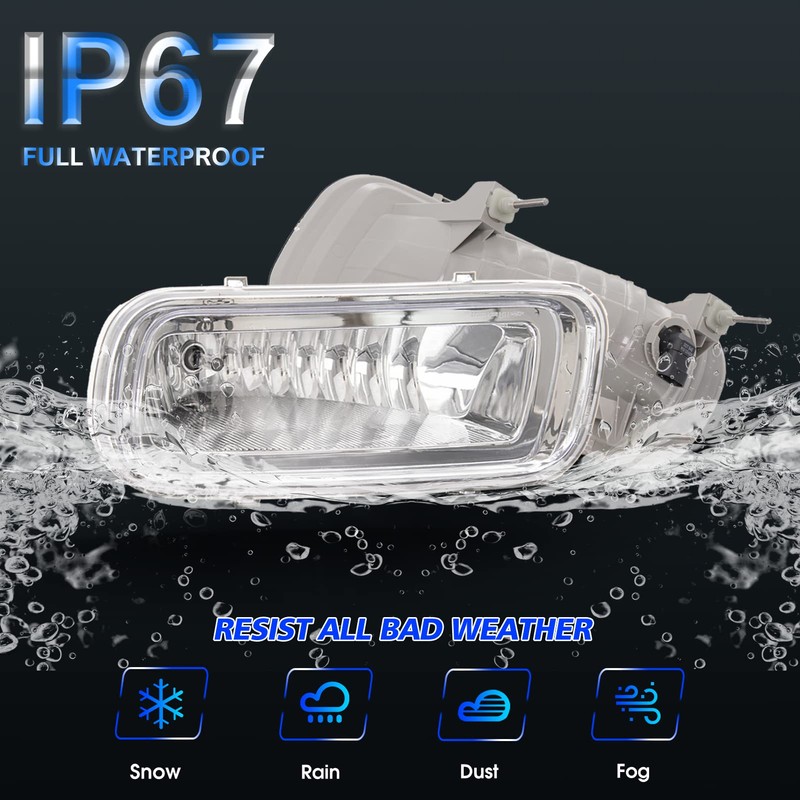 SPIEGEER Fog Lights Assembly for 2004 2005 2006 Ford F150