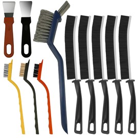 zeyedemo 11 Piece Gap Cleaning Brush Set with Stiff Bristles Gap Cleaning Brush and Joint Brush Corner Cleaning Brush Set for Bathrooms Kitchen Sinks