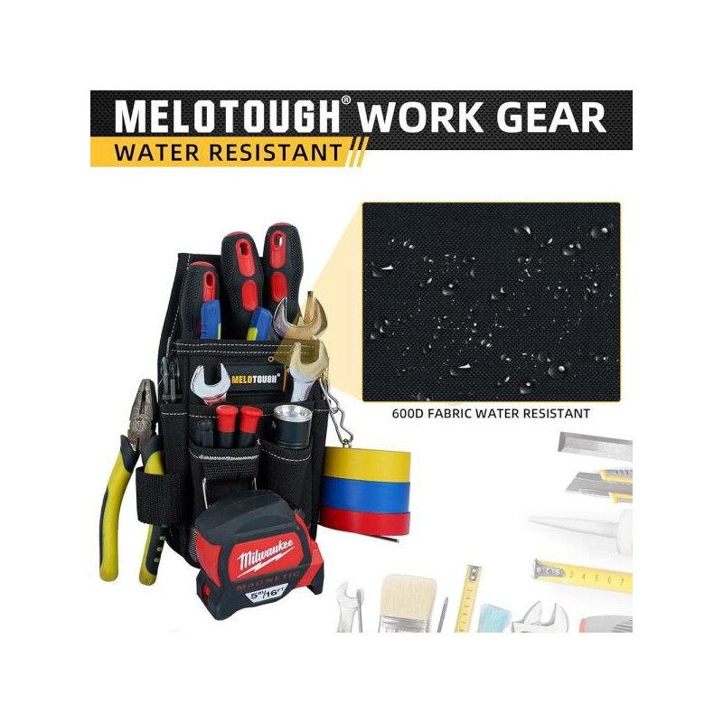 Melotow 멜로토우 포켓 툴 파우치 벨트 파우치, 클립 유틸리티 미니
