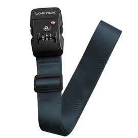 Travel Inspira Suitcase Belt, Convenient Goods, Luggage Tightening Belt, Band, Prevents Collapse, Adjustable, I-Shaped, Cross-shaped, Lightweight, 3-Digit Dial Type, Fixed Belt, Anti-Slip Prevention,