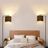 BoostArea Floor Lamp for Living Room,8W LED Arched Tall Modern