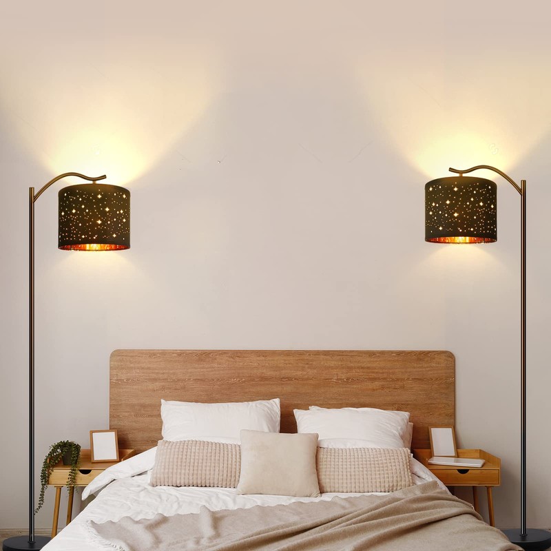 BoostArea Floor Lamp for Living Room,8W LED Arched Tall Modern