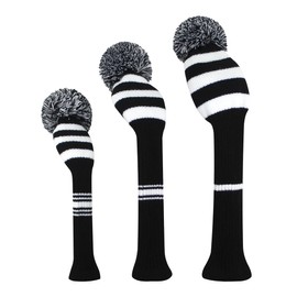 Scott Edward Knit Golf Headcovers Fits Well Driver(460cc) Fairway Wood and Hybrid(UT) for Woods Set of 3 The Perfect Change for Golf Bag