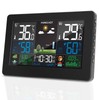 VOKSUN Wireless Weather Station with Outdoor Sensor, Digital Colour Display,