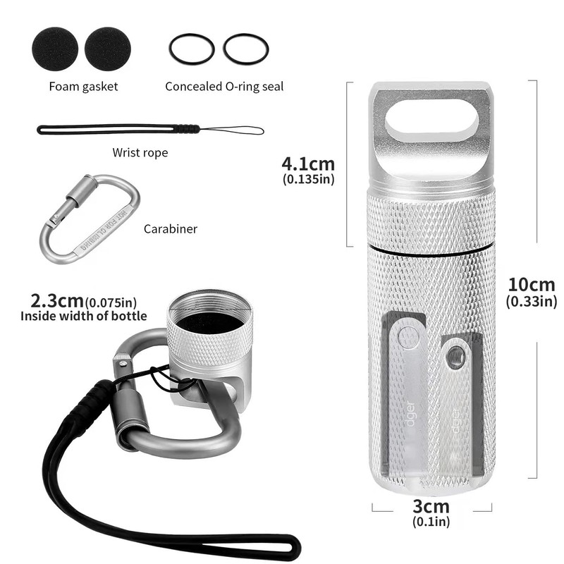 BIU-BOOM Aluminum Alloy Waterproof & Shockproof Case for Ledger Nano