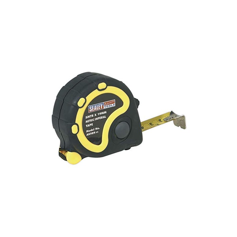 Sealey Ak989 Rubber Measuring Tape 5Mtr(16Ft) X 19Mm Metric/Imperial