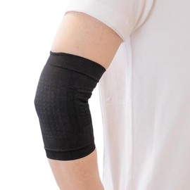 健まーる 岩盤浴 エルボーサポーター (ブラック) 6641-F-A