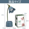 かわいいLEDデスクランプ かわいいデスクアクセサリー 花の鳥 テーブルランプ USB充電式 3色モード 無段階調光 タッチセンサースイッチ かわいい部屋の装飾ランプ 目をケアする読書ランプ