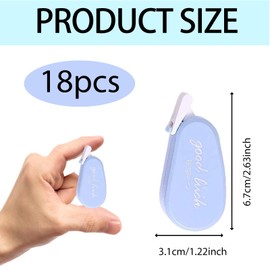 KxrTpx 18 Pack Tippex Mouse Correction Tapes for Smooth Error Correction - Professional-Grade White Out Tape Roller Set for School, Office & Home Use, Elegant Morandi Color Assortment