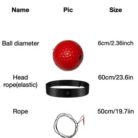 Boxing Reflex Ball, 1 Set Portable Boxing Training Equipment, Head Mounted Boxing Reflex Ball, Hand Eye Coordination Training Equipment for Home & Gym