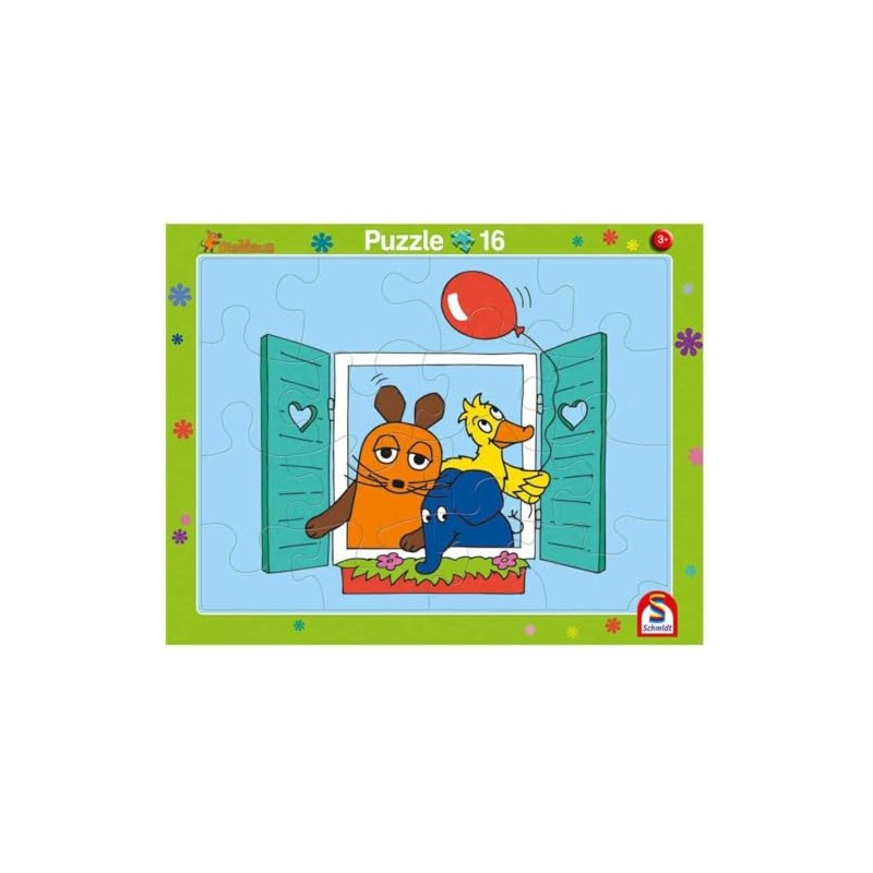 Schmidt Spiele Set of 2 Frame Puzzle The Mouse 16