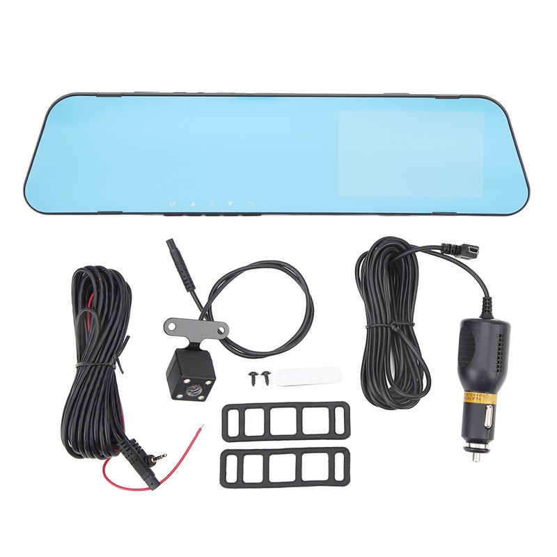 Rearview Mirror Dash Camera 1080P 4.0 Inch Dual Lens Anti
