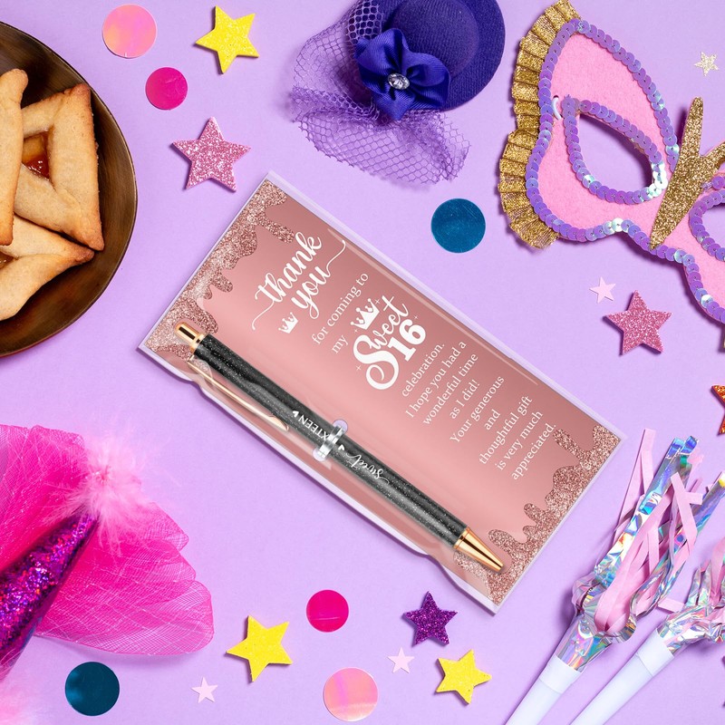 Feifeiya 50 Sets Sweet 16th Birthday Party Favors for Guests,