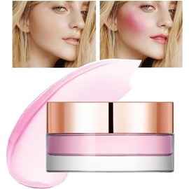 Rubor que Cambia de Color, Una Crema Multiusos para Mejillas y Labios, 3# Rubor Cambia de Color con Temperatura, Textura fina y suave, Impermeable y de Larga Duración, Apta para todo tipo de piel