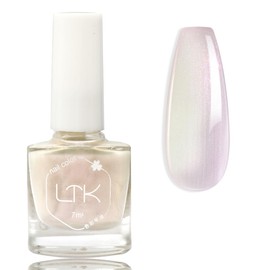 Pearl Nail Polish - White Nail Varnish Aurora Iridescent Shimmer White Mermaid Nail Drawing - Summer Glitter Quick Drying Nail Polish No Need Baking & Easy to Apply Nail Polish for Women