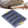Baguette Mold 4 Grooves Silicone Soft Smooth Surface Bread Mould