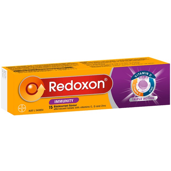 Redoxon Immunity Effervescent Tablets 15 - Blackcurrant - Discontinued Product