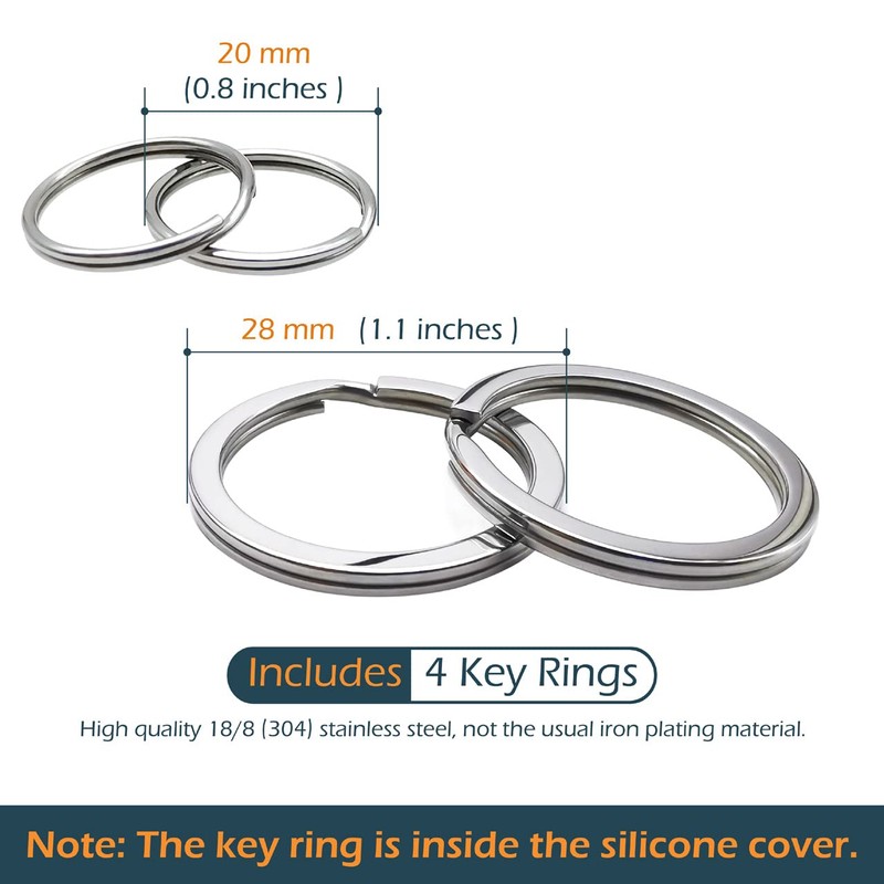 GFDesign 2 Pcs Silicone Key Fob Cover Remote Case Keyless