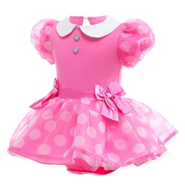 CREDIBLE NT2300 Princess Dress, Children, Baby Costume, 3-Piece Set, Polka Dots (Princess Dress, Ribbon, Original Goods) 39.4 inches (100 cm)
