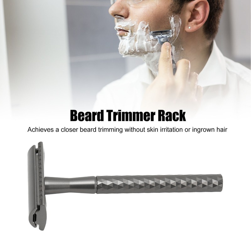 Double Edge Safety Beard Trimmer Support Rack Men Home Travel