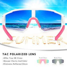 MVPTGRS MVPTGRS Youth Baseball Sunglasses for Boys Girls Age 8-14 TR90 Frame Kids Sport Sunglasses for Softball Cycling Baseball Golf