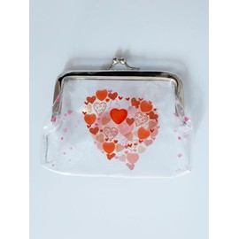 Transparent Travel Storage Bag with Kiss Lock, Portable Mini Lipstick and Makeup Pouch, Cosmetic Pouch, Toiletry Pouch, Waterproof Storage Pouch:_multicolor2_one-size