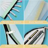 FaceRain 6 Pcs Transparent Pencil Bag with Zipper Stationery Bag