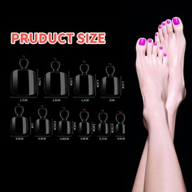 500 Stücke Fußnägel zum Aufkleben, 10 Größen Full Cover Künstliche Fußnägel Tips, Klare Zehennägel zum Aufkleben Soft Gel Toenail Tips für Damen Frauen Nails Starter Nagelstudios DIY