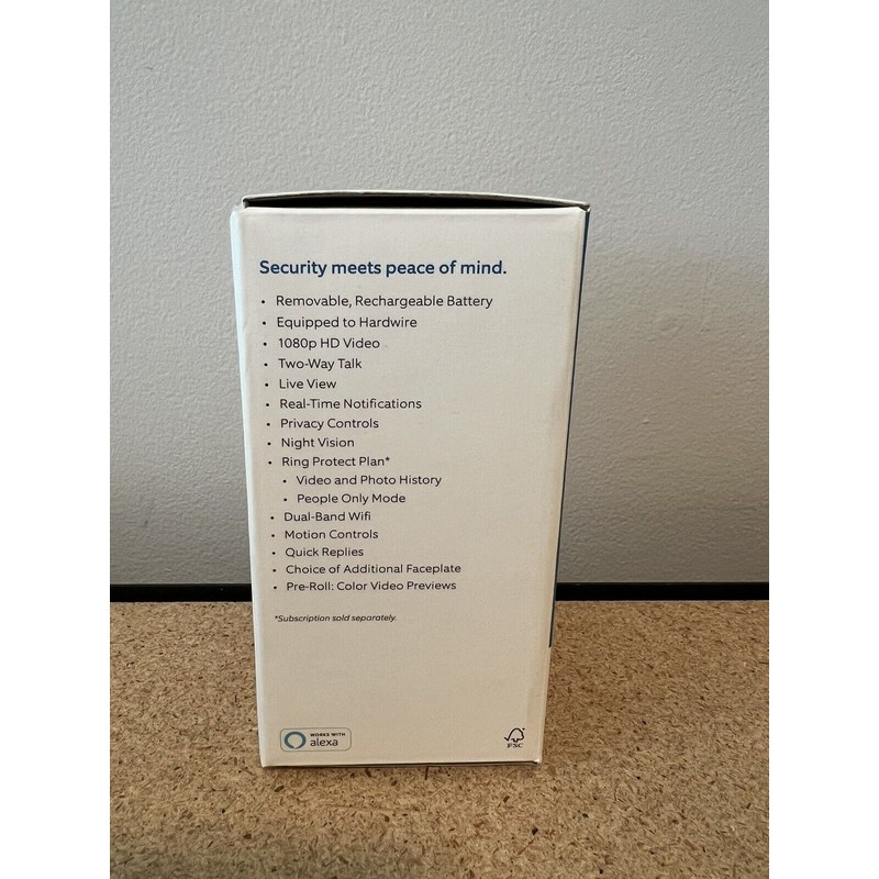 Ring Video Doorbell 4 Smart Wi-Fi Video Doorbell Wired/Battery Operated