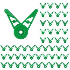 FALSKT Pack of 50 360° Adjustable Plant Benders, Plant Clips for Low Stress Training, Plant Clips, Plant Clips for Bending Plant Stems, Changing the Growth Direction (Green)