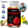 Ginseng Extract Supplement Vegetarian, non-GMO, Increases energy and endurance, Maintains balance between mind and body, Helps absorb nutrients, 2 pieces, 60 servings / 인삼추출물 보충제 채식 non-GMO 에너지와 지구력 증진 심신의 균형 유지 영양 흡수를 도와줌, 2개, 60회분