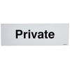 Caledonia Signs 17014G "Private" Sign, Rigid Plastic, 300 mm x